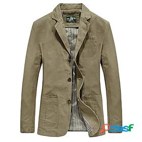 Mens Jacket Fall Business Work Long Coat Windproof Regular