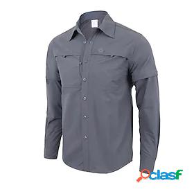 Mens Long Sleeve Hiking Shirt / Button Down Shirts Tactical