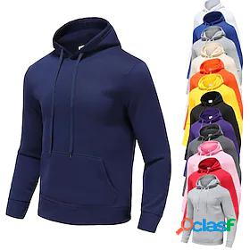 Mens Long Sleeve Hoodie Sweatshirt Top Street Casual Winter