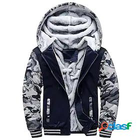 Mens Pullover Hiking Fleece Jacket Hoodie Jacket Workout