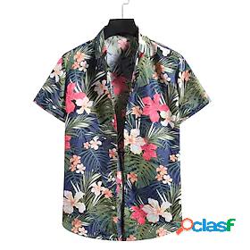 Mens Shirt Graphic Prints Print Button Down Collar Vacation