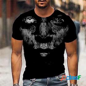 Mens Unisex Tee T shirt Shirt Graphic Prints Eye 3D Print