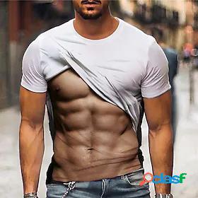 Mens Unisex Tee T shirt Shirt Graphic Prints Muscle Figure