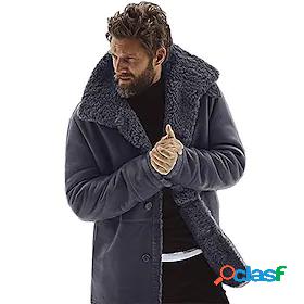 Mens Unisex Trench Coat Overcoat Fall Winter Causal Regular