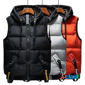 Mens Vest Gilet Fall Winter Street Daily Going out Regular