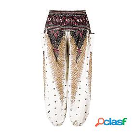 Mens Womens Yoga Pants Bloomers Side Pockets Harem Bohemian