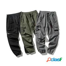 Mens Work Pants Hiking Cargo Pants Track Pants Drawstring