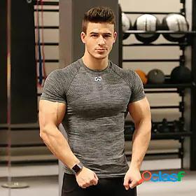 Mens Workout Tops Running Shirt Tee Tshirt Top Athleisure