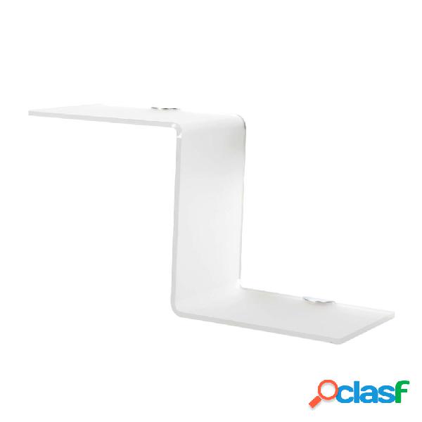 Mensola in metacrilato satinato SNELLA 40x20 cm con supporti