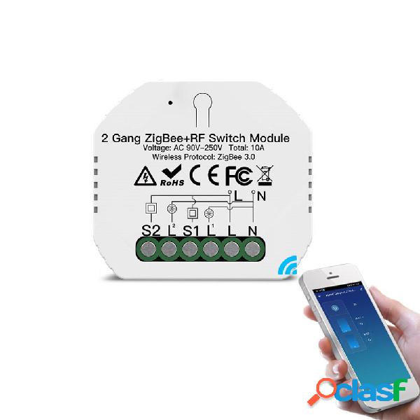 MoesHouse Tuya Smart ZB 3.0 Modulo interruttore a 2 vie App
