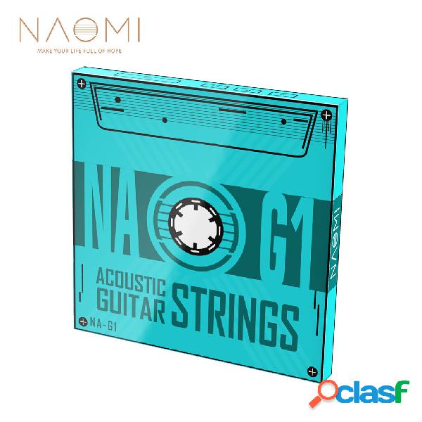 NAOMI 6pcs / 1pack Corde per chitarra acustica professionale