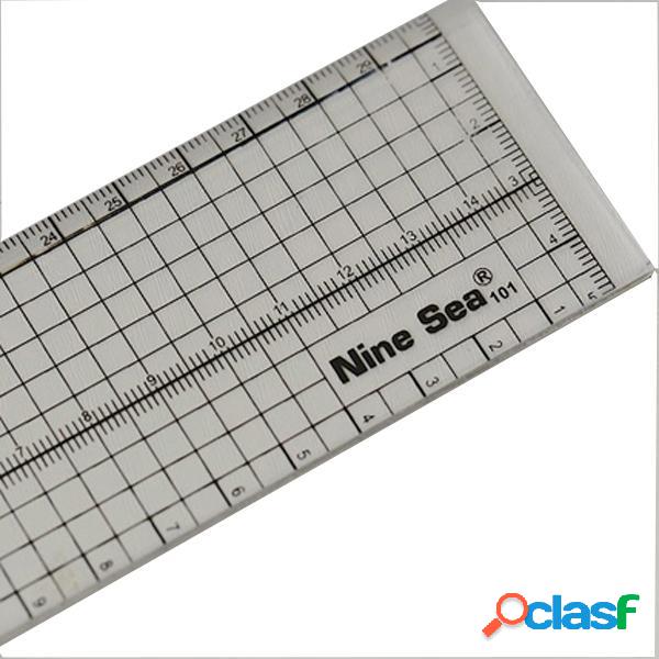 Nove mare 30 centimetri patchwork righello taglio allineato