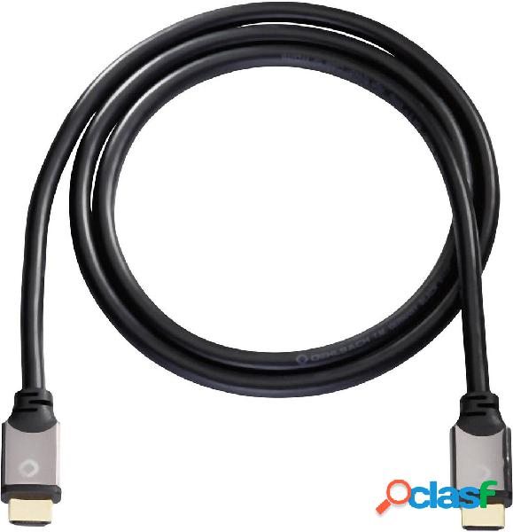 Oehlbach HDMI Cavo Spina HDMI-A, Spina HDMI-A 7.50 m Nero