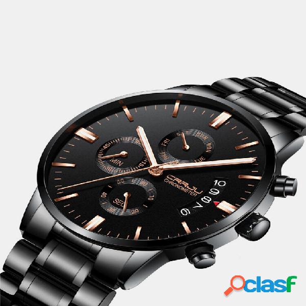 Orologio al quarzo stile business Cronografo da uomo
