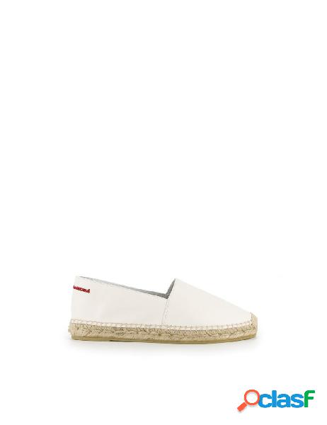 PALOMA BARCELÓ ESPADRILLES DONNA AMICEWHITE PELLE BIANCO