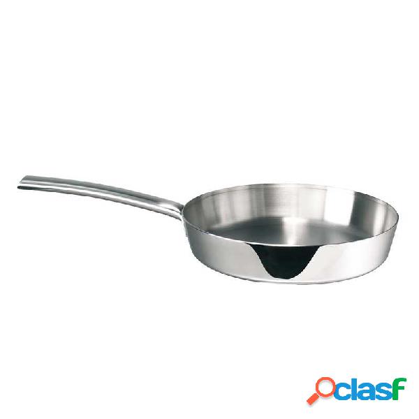 Padella un manico in acciaio inox 18/10 Menu Ø24 x h6 cm -