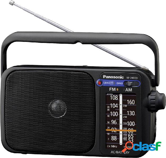 Panasonic RF-2400DEG Radio portatile FM Nero