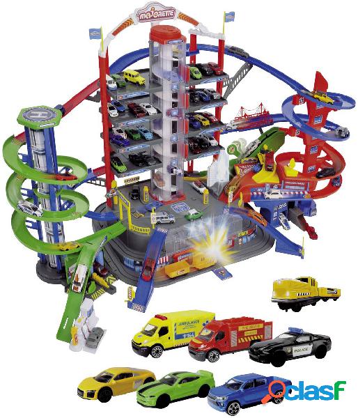 Parco giochi mondo Super City Garage con sei auto giocattolo