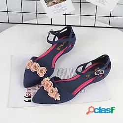 Per donna Ballerine Scarpe formali Floreale Piatto Appuntite