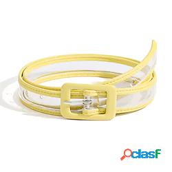 Per donna Cintura con fibbia in PU Cintura skinny Plastica