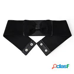 Per donna Cintura larga Cintura a corsetto Similpelle Senza