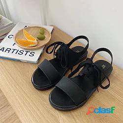 Per donna Sandali Sandali piatti Nastro Piatto Punta tonda