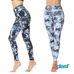 Per donna Vita alta Pantaloni da yoga Ghette Pantaloni