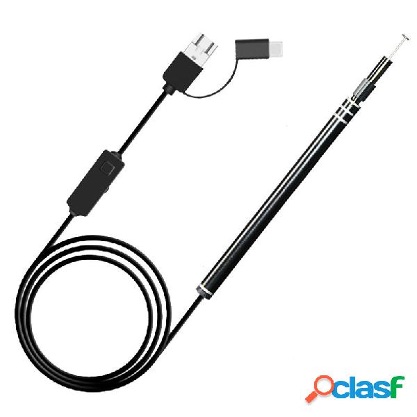 Periscopio periscopioideo USB Borescope 3 in 1 da 5,5 mm per