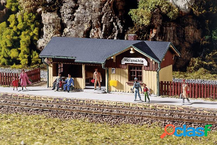 Piccola stazione ferroviaria Holzmühle Auhagen 11 357 H0