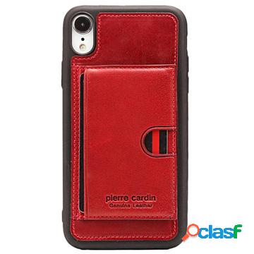 Pierre Cardin Leather Coated iPhone XR TPU Case with