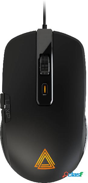 Pixminds NP93 Neptunium Alpha Mouse da gioco USB Ottico