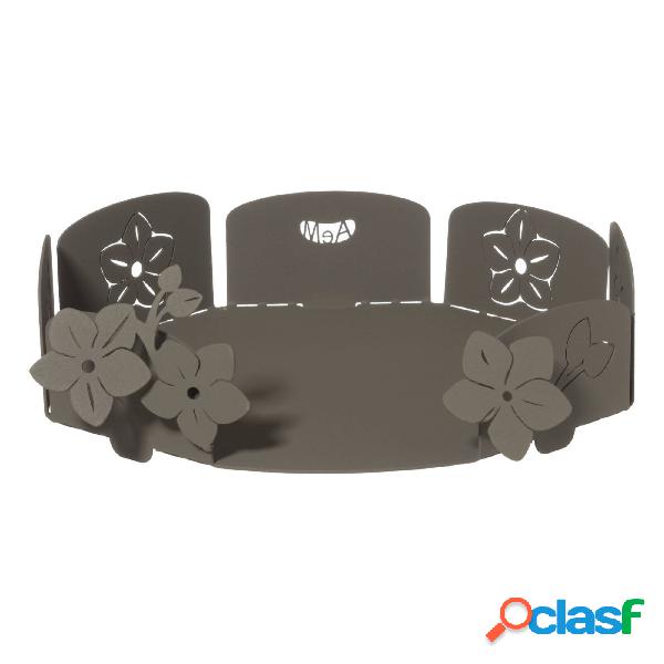 Porta piatti con design floreale Fior di loto in metallo,