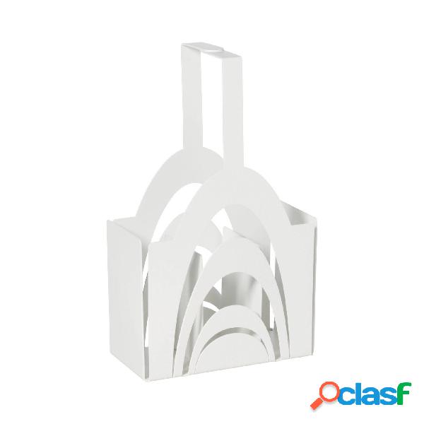 Porta posate di design moderno Origami in metallo, 8x16x25h,