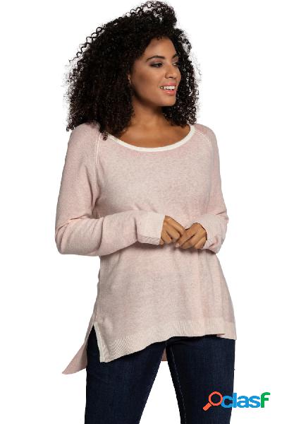 Pullover, punto rovescio, maniche lunghe a taglio raglan,