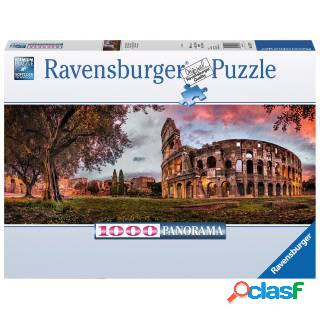 Puzzle 1000 pezzi Panorama - Colosseo al tramonto