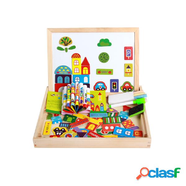 Puzzle magnetico per bambini Tavolo da disegno puzzle a