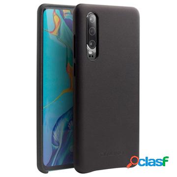 Qialino Premium Huawei P30 Leather Case - Black