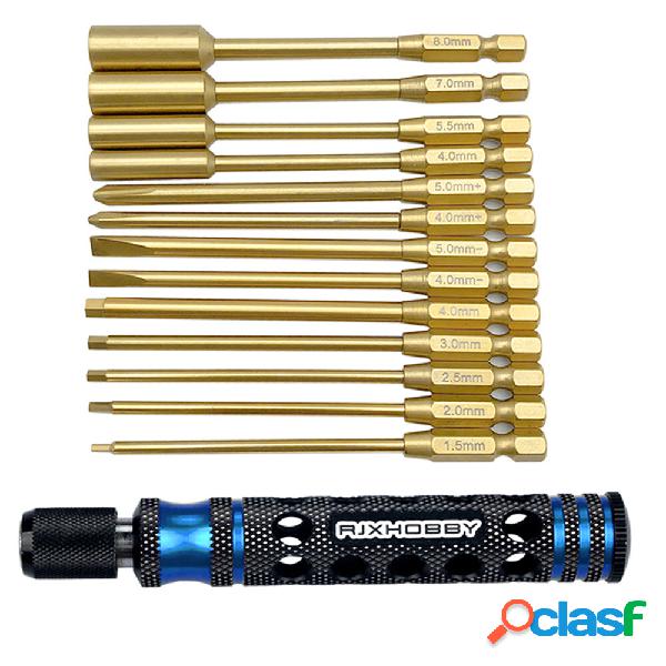 RJXHOBBY RJX3255BLU 14in1 Dado esagonale Phillips piatto
