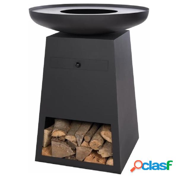 RedFire Braciere da Giardino con Supporto per Legna Onyx 60