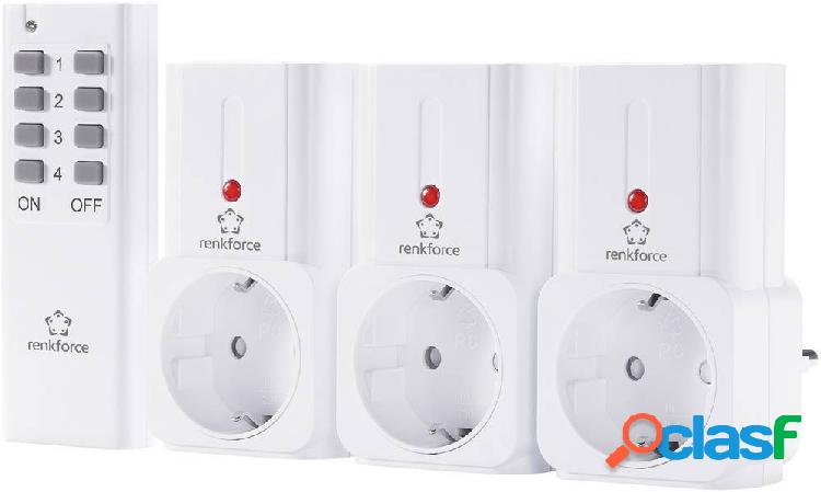 Renkforce Kit di prese 4 parti Ambiente interno 2000 W