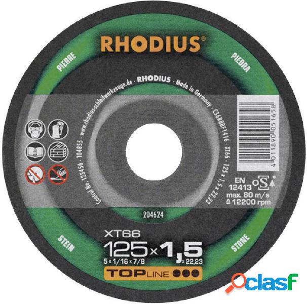 Rhodius XT 66 204624 Disco di taglio dritto 125 mm 22.23 mm