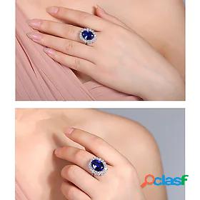 Ring AAA Cubic Zirconia Silver Platinum Plated Alloy 1pc