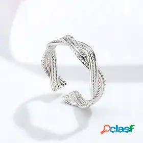 Ring Classic Silver Wave Sterling Silver S925 Sterling