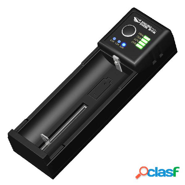 SMILING SHARK 1/2/4 Slot Batteria Caricatore USB al litio