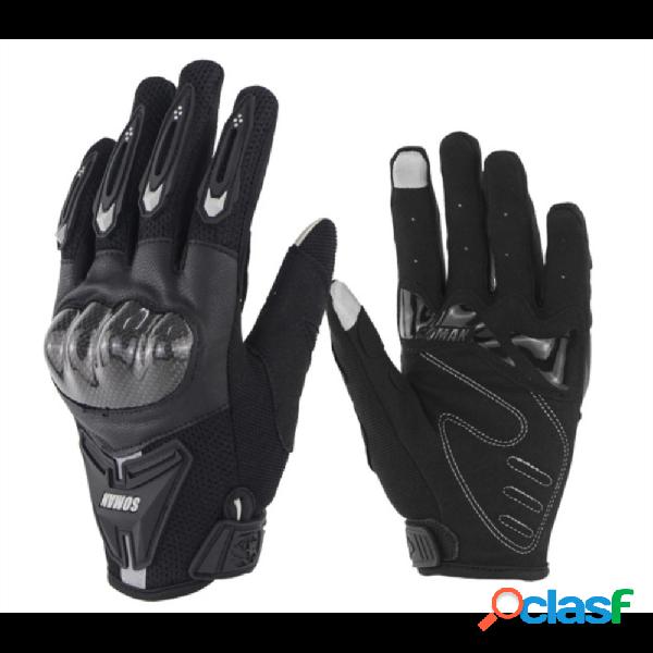 SOMAN MG19 Moto Guanti Equitazione in fibra di carbonio per