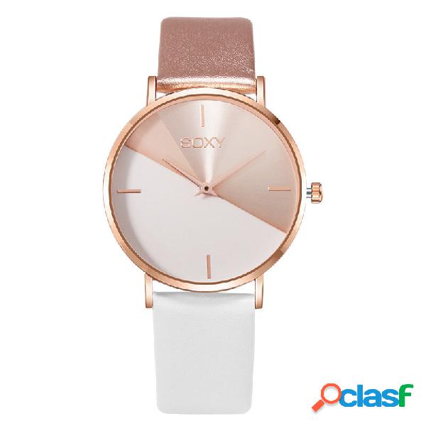 SOXY 0165 orologio da polso da donna con quadrante grande,