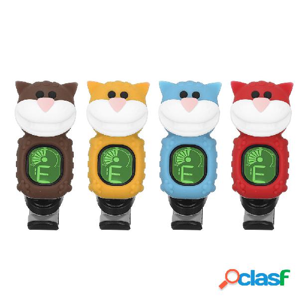 SWIFF B72 Cartoon Big Facee Cat Tuner 12 Equal Temperament
