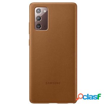Samsung Galaxy Note20 Leather Cover EF-VN980LAEGEU - Brown