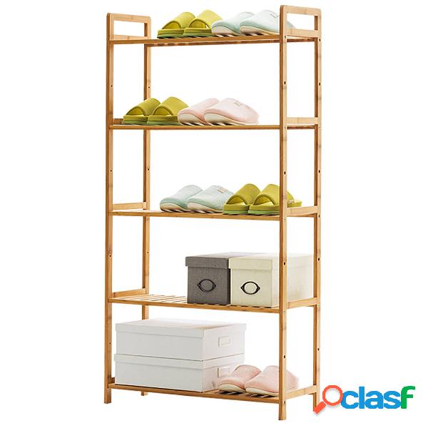 Scaffali per scarpe a 3/4/5 livelli Scaffale in legno per