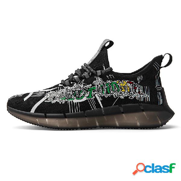 Scarpe da ginnastica luminose da uomo Scarpe casual leggere
